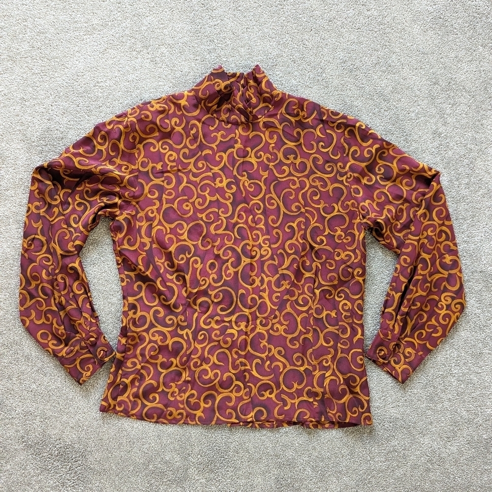 Jones New York Vintage Silk Blouse Size 10